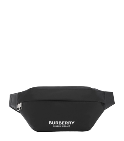 Shop Burberry Econyl Logo Sonny Belt Bag In Black