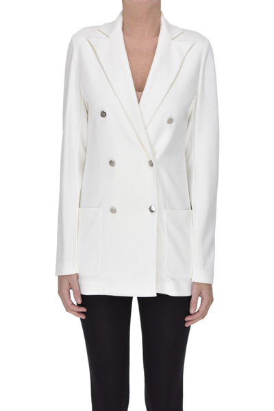 Shop Fay Oversized Double-breasted Blazer In White