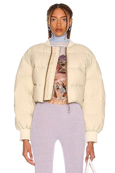 Acne Studios Quilted Down Jacket Mushroom Beige ModeSens