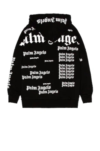 Shop Palm Angels Ultra Logo Over Hooide In Black & White