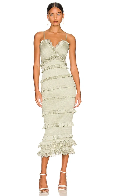 Shop V. Chapman Narcisse Dress In Sage