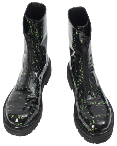 Shop Vetements Matrix Boots With Zipper In Black