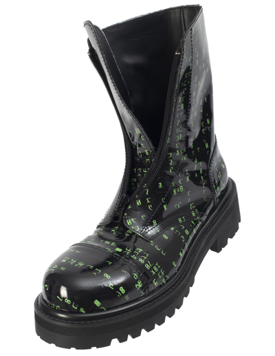 Vetements Matrix Boots With Zipper In Black
