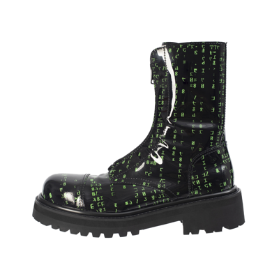 Shop Vetements Matrix Boots With Zipper In Black
