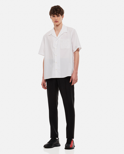 Shop Valentino Bowling Cotton Shirt In White