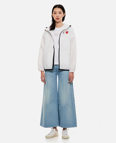 Shop Comme Des Garçons Play Comme Des Garcons Play K-way X Cdg Play Jacket In White