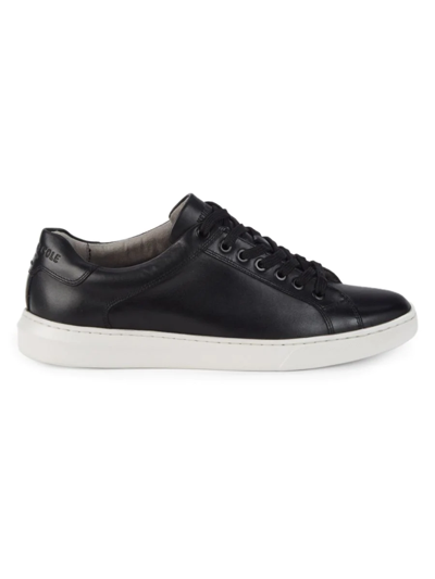 Shop Kenneth Cole New York Men's Liam Leather Sneakers In Black