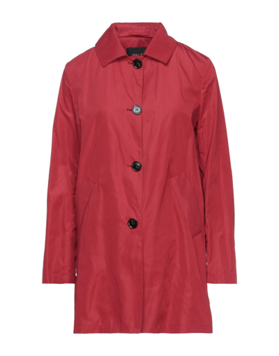 Shop Paltò Woman Overcoat & Trench Coat Red Size 4 Polyester