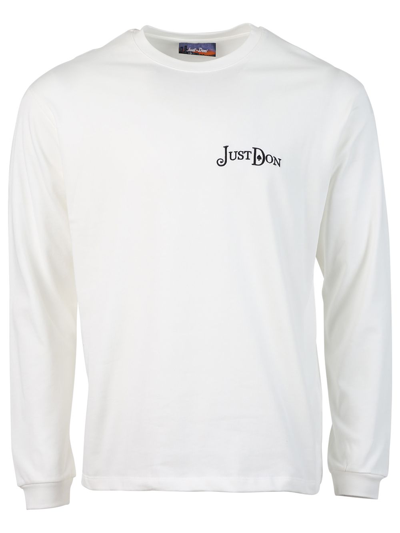 Shop Just Don Chest Logo T-shirt In White