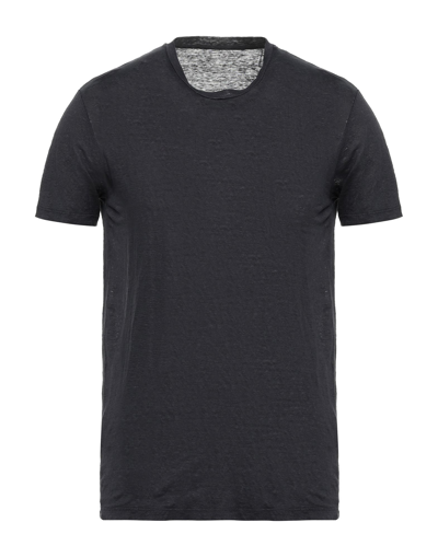 Shop Altea Man T-shirt Grey Size Xs Linen