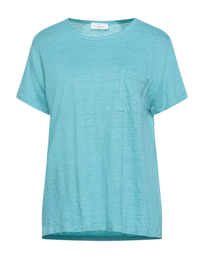 Shop Bruno Manetti T-shirts In Turquoise
