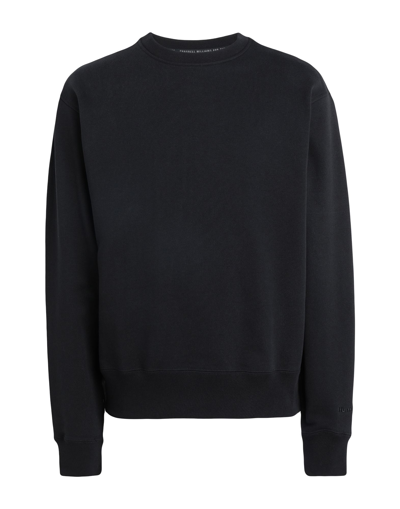 Shop Adidas Originals By Pharrell Williams Adidas Originals Pw Basics Crew Man Sweatshirt Black Size Xs Cotton