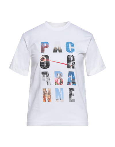 Shop Rabanne Woman T-shirt White Size Xs Organic Cotton