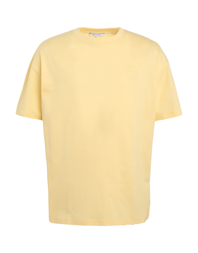 Shop Ninety Percent Smiley Logo Chest Tee Man T-shirt Yellow Size S Organic Cotton