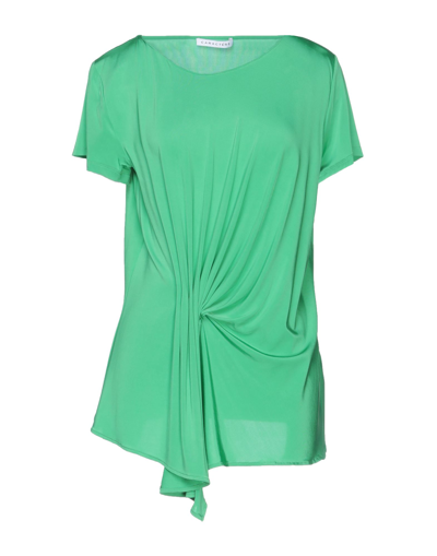 Shop Caractere Caractère Woman T-shirt Green Size S Viscose, Elastane