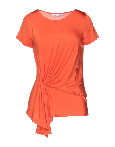 Shop Caractere Caractère Woman T-shirt Orange Size S Viscose, Elastane