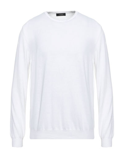 Shop Falcone Man Sweater White Size 48 Cotton