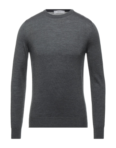 Shop Vneck Man Sweater Steel Grey Size 42 Virgin Wool, Polyacrylic