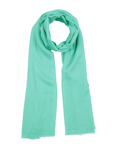 Shop Alberta Ferretti Woman Scarf Green Size - Wool, Silk