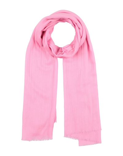 Shop Alberta Ferretti Woman Scarf Pink Size - Wool, Silk