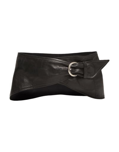 Shop Isabel Marant Woman Belt Black Size 34 Calfskin