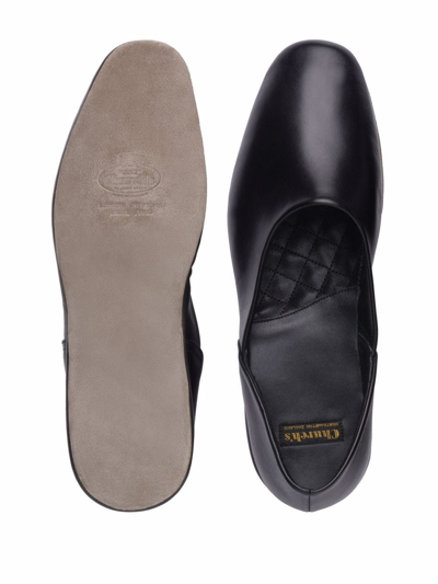Shop Church's Jason 3 Leather Slippers In Black