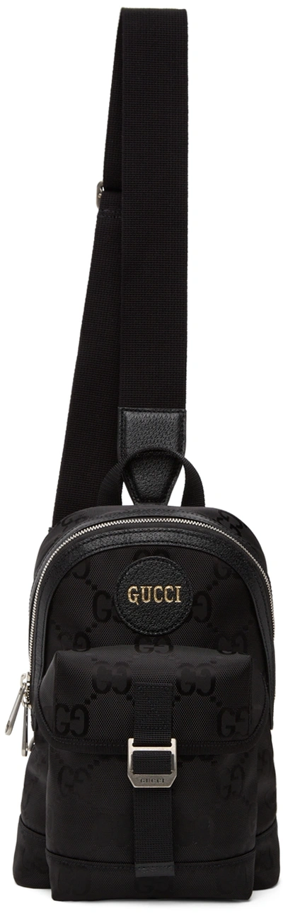 Shop Gucci Black Off The Grid Messenger Bag In 1000 Blk Blk Blk Blk
