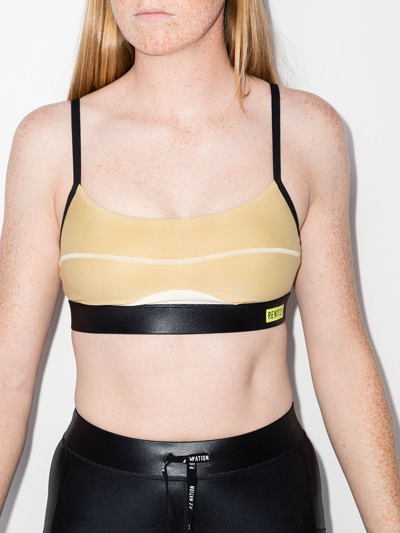 Shop P.e Nation Offence Sports Bra In Gelb