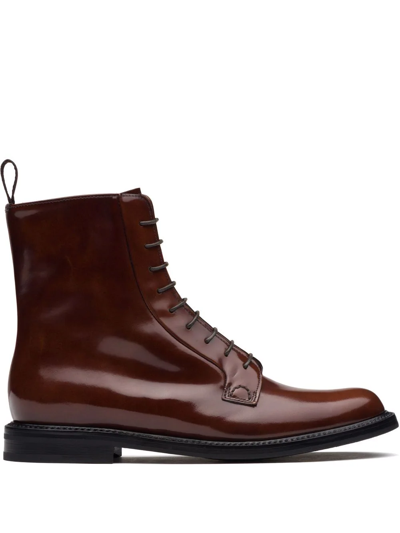 Shop Church's Alexandra Polished Ankle Boots In Braun