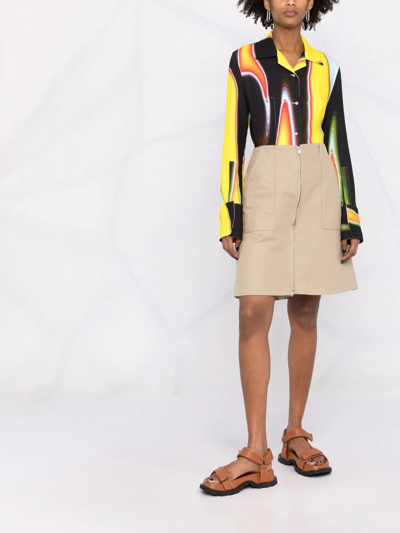 Ambush Worker High-waisted Skirt In Neutrals