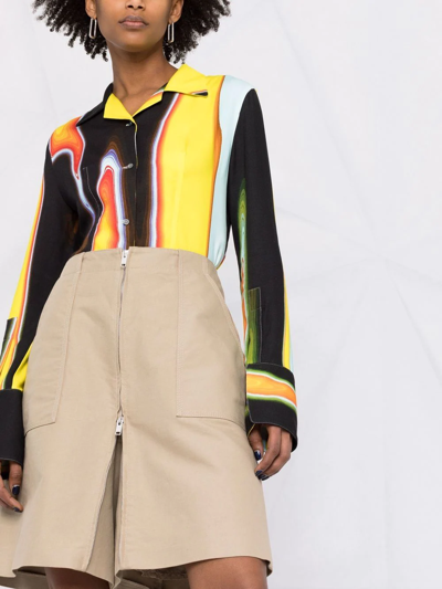 Ambush Worker High-waisted Skirt In Neutrals