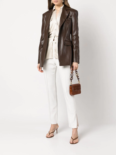 Cinq À Sept Brianne Slim-fit Trousers In Weiss