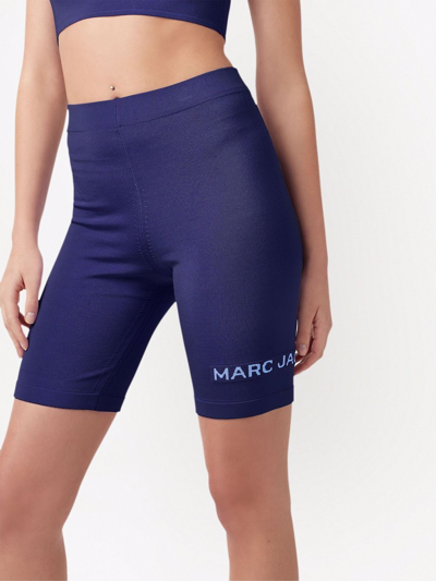 Shop Marc Jacobs The Sport Cycling Shorts In Blau
