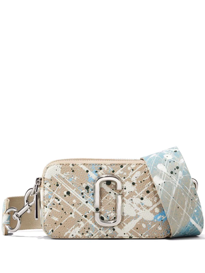 The Snapshot Leather Camera Bag in Neutrals - Marc Jacobs