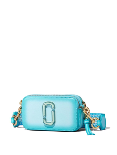 Shop Marc Jacobs The Fluoro Edge Snapshot Crossbody Bag In Blau