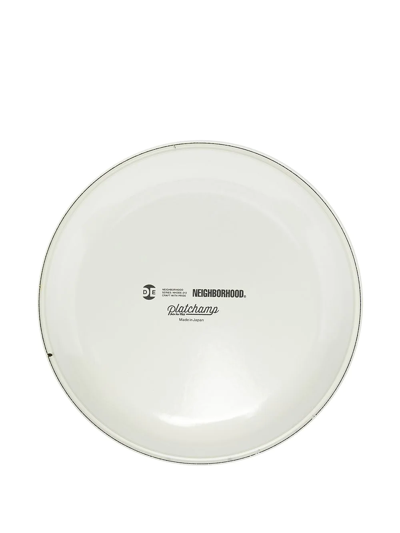 Neighborhood Logo-print Plate In Weiss