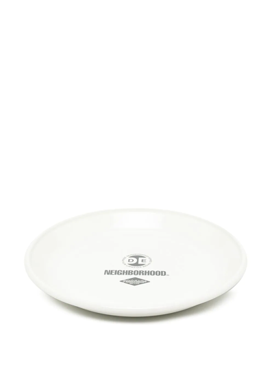 Neighborhood Logo-print Plate In Weiss