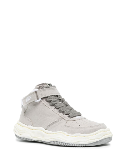 Miharayasuhiro High-top Lace-up Trainers In Grey