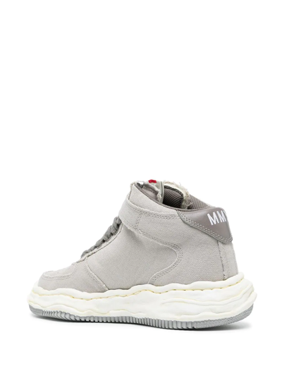 Miharayasuhiro High-top Lace-up Trainers In Grey