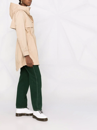 Woolrich Havice Zip-front Parka Coat In Nude