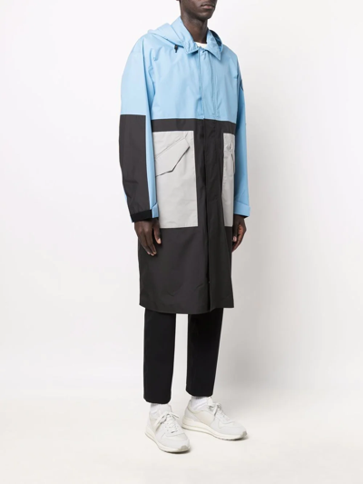 Woolrich Panelled Delaware Coat In Blau