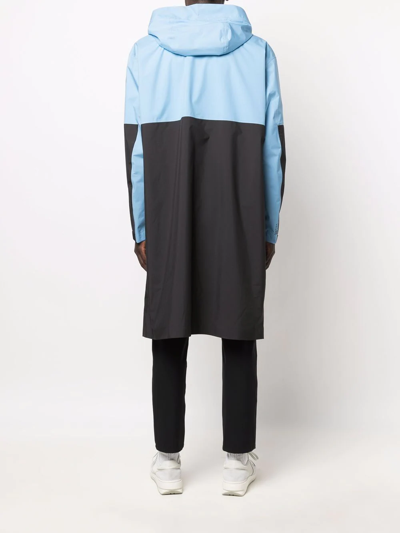 Woolrich Panelled Delaware Coat In Blau