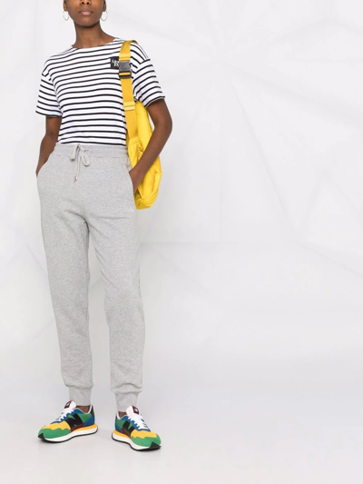 Woolrich Logo-embroidered Track Pants In Grau