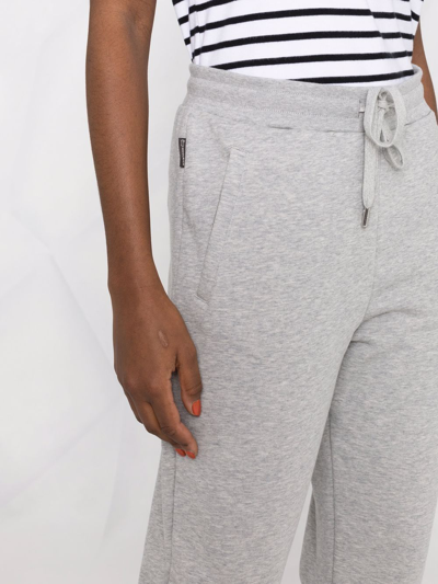 Woolrich Logo-embroidered Track Pants In Grau