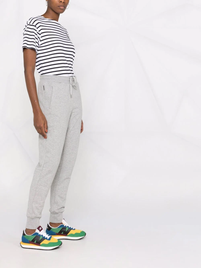 Woolrich Logo-embroidered Track Pants In Grau