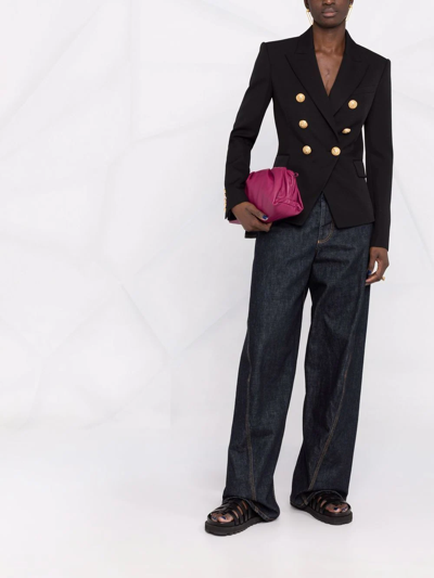 Balmain Double Buttoned Jacket In Schwarz