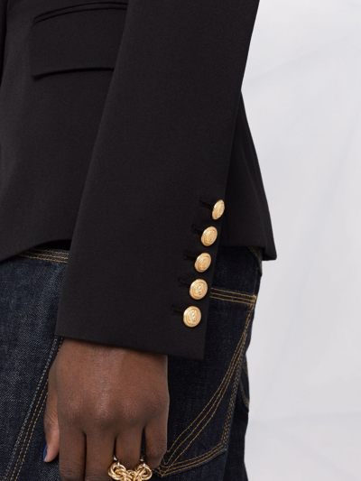 Balmain Double Buttoned Jacket In Schwarz