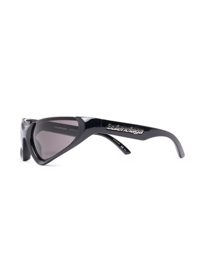 Balenciaga Xpander Cat-eye Frame Sunglasses In Schwarz