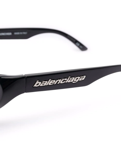Balenciaga Xpander Cat-eye Frame Sunglasses In Schwarz