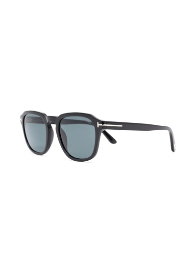 Tom Ford Square Tinted Sunglasses In Schwarz